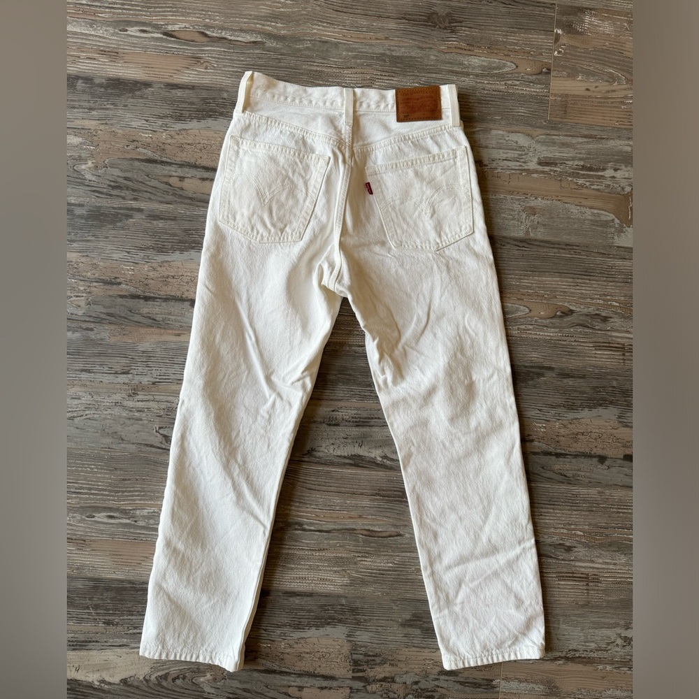Levi’s Women’s Original Crop White Jeans Size 25